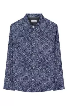 Хлопковая рубашка Brunello Cucinelli