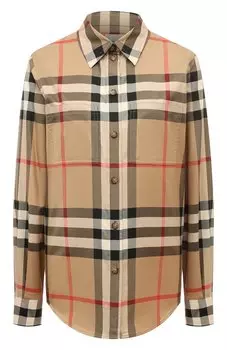 Хлопковая рубашка Burberry