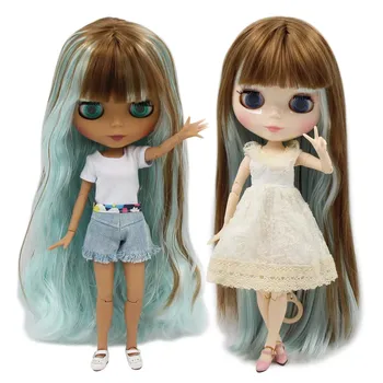 Кукла Blyth шарнирная с белой кожей и черной кожей, 1/6
