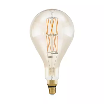 Лампа светодиодная филаментная диммируемая Eglo E27 8W 2100К янтарь 11686