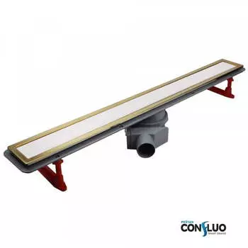 Лоток душевой Pestan Premium Line White Glass Gold 13100120 белый