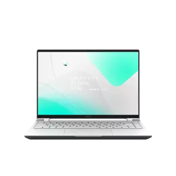 Ноутбук Gigabyte AERO 14 14" OLED 2880x1800, Intel Core i7 13700H 2.4 ГГц, 16Gb RAM, 1Tb SSD, NVIDIA GeForce RTX 4050-6Gb, без OC, серебристый (BMF-72KZBB4SD)