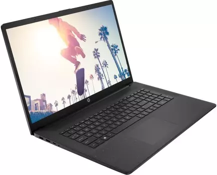 Ноутбук HP 17-cp0092ur 17.3" 1600x900, AMD Athlon 3020E 2.6GHz, 4Gb RAM, 256Gb SSD, DOS, черный (4D4B6EA) плохая упаковка
