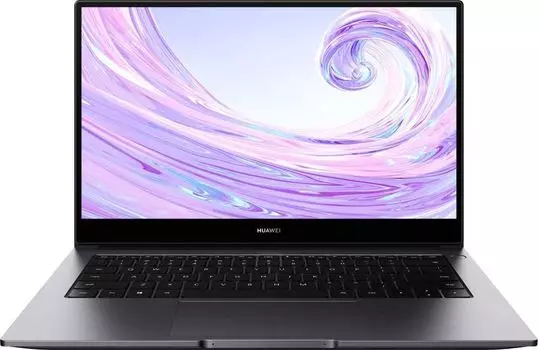 Ноутбук Huawei MateBook D 14" 1920x1080, Intel Core i5 10210U 1.6GHz, 8Gb RAM, 256Gb SSD, W10, серый (53012JGN) плохая упаковка