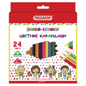 ПИФАГОР Карандаши цветные ЭНИКИ-БЕНИКИ