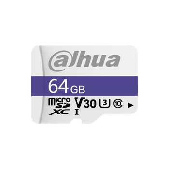 Карта памяти 64Gb microSDXC Dahua C100 Class 10 UHS-I U3 V30 (DHI-TF-C100/64GB)