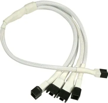 Разветвитель Nanoxia NX34A30W для вентиляторов 3-pin в 4 х 3-pin, 30 см, белый
