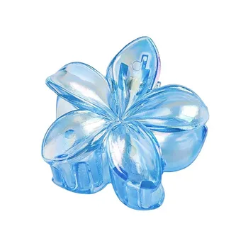 Милая заколка для волос Frangipani заколки для волос модные прозрачные цветные градиентные цветные заколки для волос Plumeria Ins стиль заколка для волос с цветком прозрачный