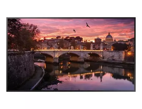 Панель 55" Samsung QB55R, 4K, 3840x2160, 350кд/м2, 8мс, Rj-45, WiFi, HDMI, DisplayPort, USB, черный (QB55R)