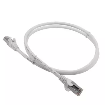 Патч-корд FTP кат.5e, 2м, RJ45-RJ45, серый, LSZH, Lanmaster (LAN-PC45/S5E-2.0-GY)