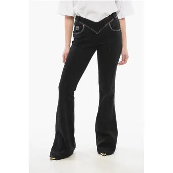 Черные хлопковые джинсы Деним Versace, Black