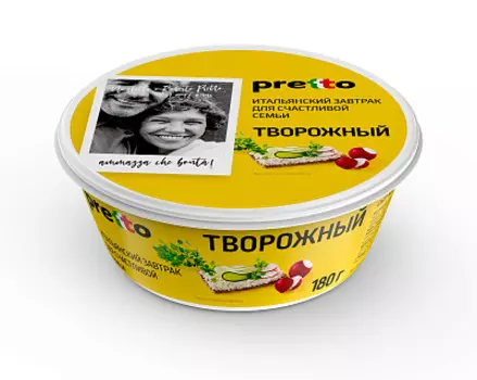 БЗМЖ Сыр мягкий творожный 65% 180гUNAGRANDE DUONO