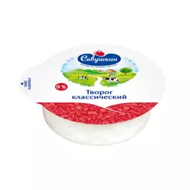 БЗМЖ Творог классический 9% цилиндр 300г Савушкин