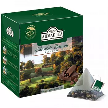 Чай черный Ahmad Tea Chocolate Brownie Шоколадный Брауни 20 пакетиков