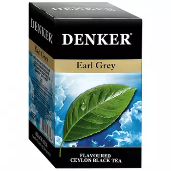 Чай черный Denker Earl Grey с ароматом бергамота 20 пакетиков