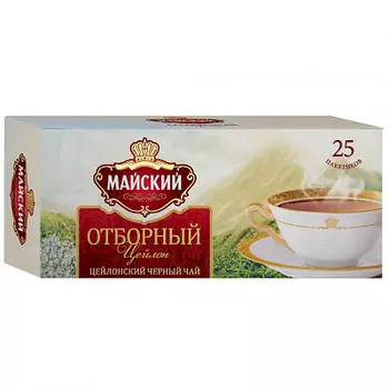 Чай черный Майский Отборный 25 пакетиков