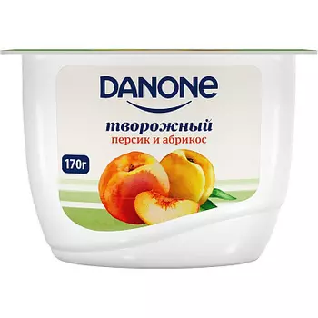 БЗМЖ ДАНОН ТВОРОГ ПЕРСИК АБРИКОС 36% 170г