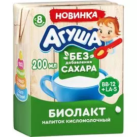 БЗМЖ Кефир без сахара 200г 3,4% Агуша
