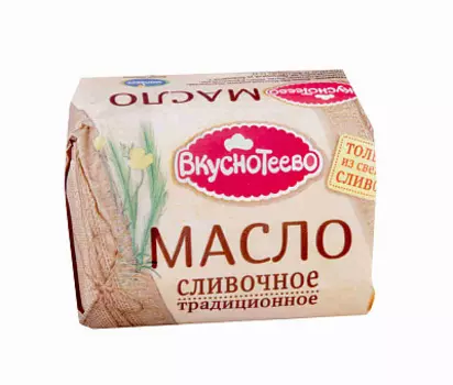 БЗМЖ Масло сливочное традиционное Вкуснотеево 82.5%, 200 г
