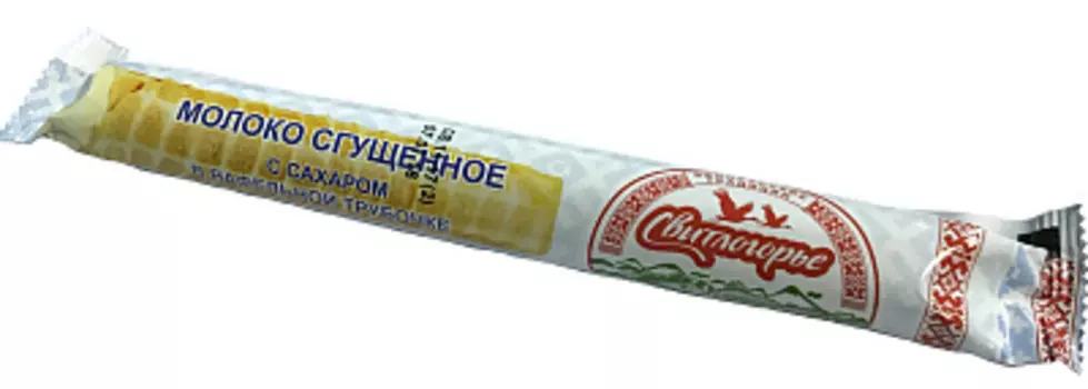 БЗМЖ Молоко сгущенное с сахаром в вафельной трубочке Свитлогорье