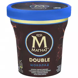 БЗМЖ Мороженое Double ведро шоколад 310 г Магнат