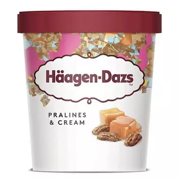 БЗМЖ Мороженое пломбир ванильное крем-пралине HAAGEN-DAZS