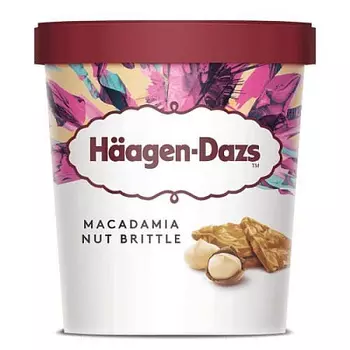 БЗМЖ Мороженое пломбир ванильный с орехами макадами HAAGEN-DAZS