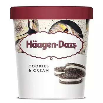 БЗМЖ Мороженое пломбир ванильный с шоколадным печеньем HAAGEN-DAZS