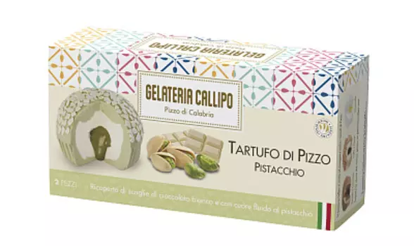 БЗМЖ Мороженое сливочно-фисташковое с белым шоколадом Gelateria Callipo