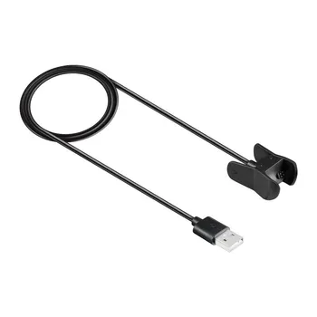 Сменное USB-зарядное устройство для Garmin Vivosmart 3, умный браслет, зарядный кабель, зажим для шнура, зарядное устройство чёрный