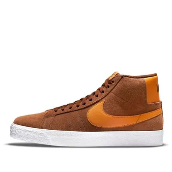 Кроссовки zoom blazer mid sb Nike, коричневый