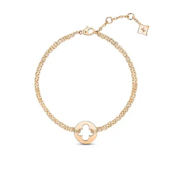БРАСЛЕТ-ЦЕПЬ EMPREINTE, РОЗОВОЕ ЗОЛОТО Louis Vuitton, розовый
