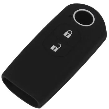 jingyuqin 2 Buttons Remote Smart Key Silicone Cover Case Fob For Mazda 2 / 3/ 5/ 6 CX-3 CX-4 CX-5 CX-7 CX-9 Atenza Axela MX5 цветочные белый
