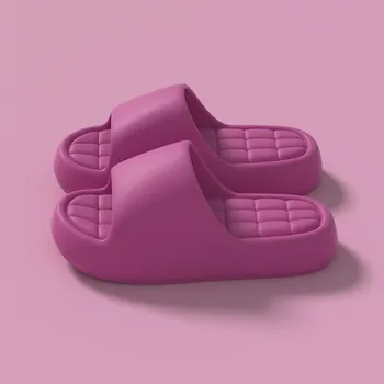 EVA Simple Cool Slippers for Summer Women At Home, with Thick Soles and A Sense of Stepping on Feces, Suitable for Home Use, Soft Soles, Bathroom 36-37