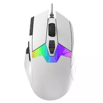 Игровая проводная мышь Dareu A980 White