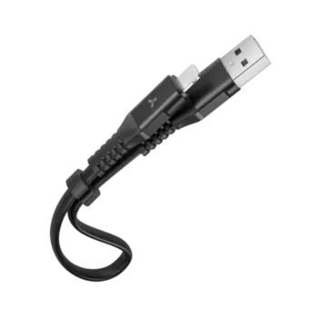 Кабель Accesstyle AL24-TF30 USB-Lighting 30 см Black
