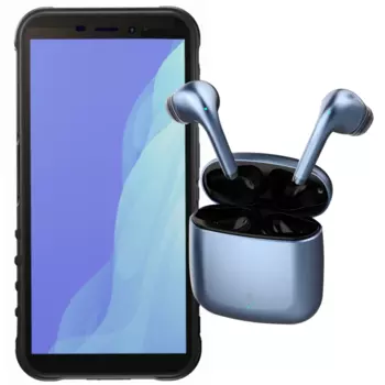 Комплект Смартфон Fplus Pro R570E ОС Аврора + Наушники TWS Accesstyle Nimbus