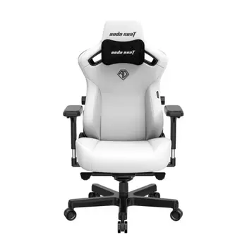 Кресло игровое Anda Seat Kaiser 3, цвет белый, размер L (120кг), модель AD12