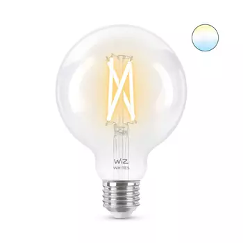 Умная лампочка WiZ Wi-Fi BLE 60W G95 E27, белый свет