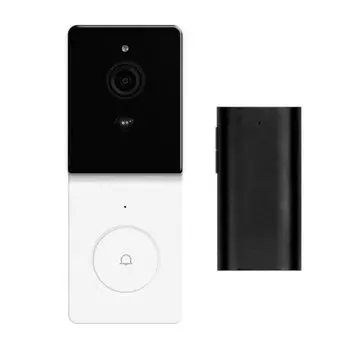 Умный дверной видеозвонок Moes Wi-Fi Smart Battery Doorbell White