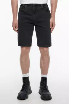 Шорты slim джинсовые короткие со средней посадкой