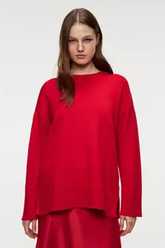 Свитер oversize вискозный тонкой вязки