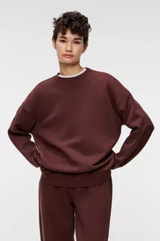 Свитшот хлопковый базовый oversize