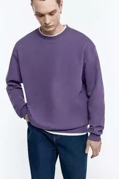 Свитшот oversize базовый утепленный