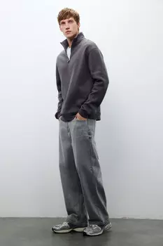 Толстовка half zip из футера
