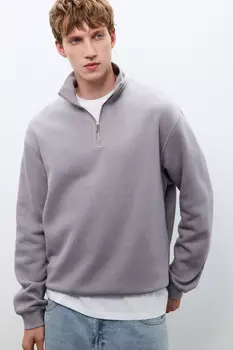 Толстовка half zip из футера