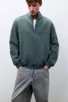 Толстовка half zip из футера