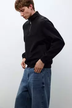 Толстовка half zip из футера