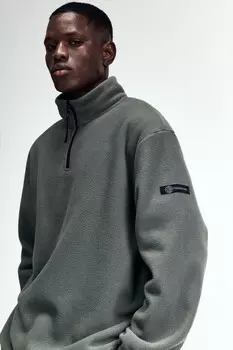 Толстовка half-zip спортивная из флиса