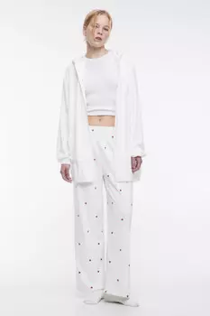 Толстовка oversize велюровая с ушками на капюшоне